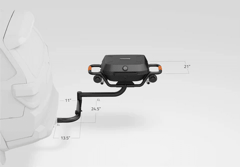 HitchFire F-20 Hitch-Mounted Propane Grill, 20,000 BTU