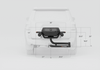 HitchFire F-20 Hitch-Mounted Propane Grill, 20,000 BTU