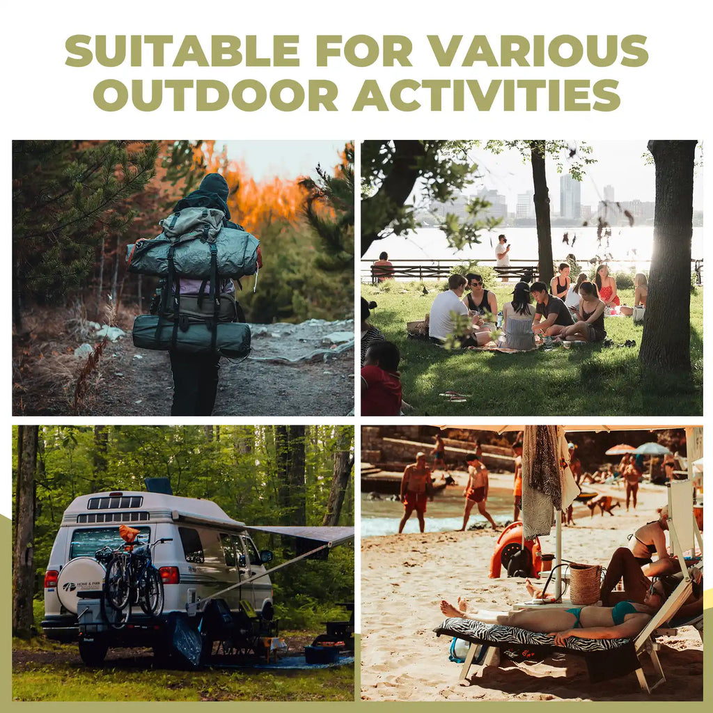 Qunature Ultralight Aluminum Camping Chair, 260 lb Capacity