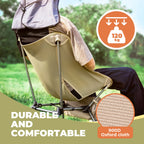 Qunature Ultralight Aluminum Camping Chair, 260 lb Capacity