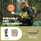 Qunature Ultralight Aluminum Camping Chair, 260 lb Capacity