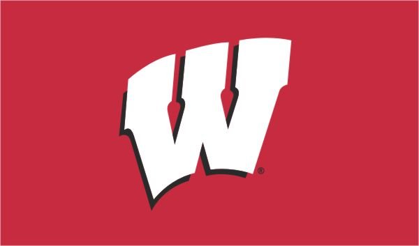Wisconsin Badgers Appliqué Flag (3'x5')